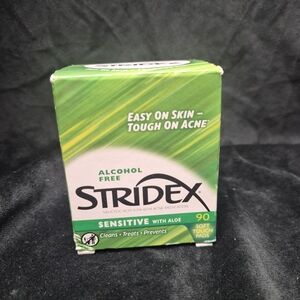 Stridex Sensitive Acne Pads 90 Count Alcohol Free Salicylic Acid Exp 05/27